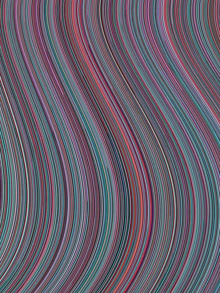 Banda de onda digital líneas de color fondo abstracto. renderizado 3d —  Fotos de Stock