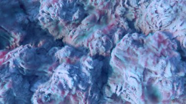 Kimyasal mavi kalın bulut arka plan 3d render