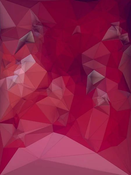 Abstrakti värillinen monikulmainen kolmionmuotoinen mosaiikki tausta. 3d-renderointi — kuvapankkivalokuva