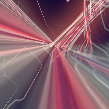 Dijital renkli çizgiler arka plan. 3D render