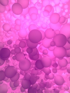 Soyut desen pembe küre. 3D render