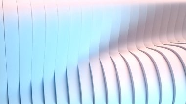 Beyaz çizgili desen fütüristik arka plan. 3D render illüstrasyon