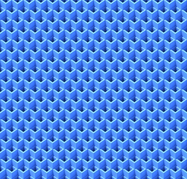 Absztrakt kék kockák. Varrat nélküli mintás háttérrel nyomtatni. 3D-leképezés — Stock Fotó
