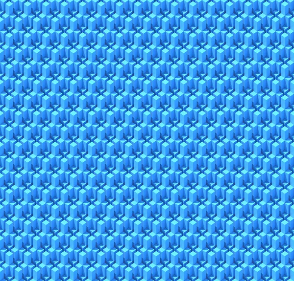 Absztrakt kék kockák. Varrat nélküli mintás háttérrel nyomtatni. 3D-leképezés — Stock Fotó