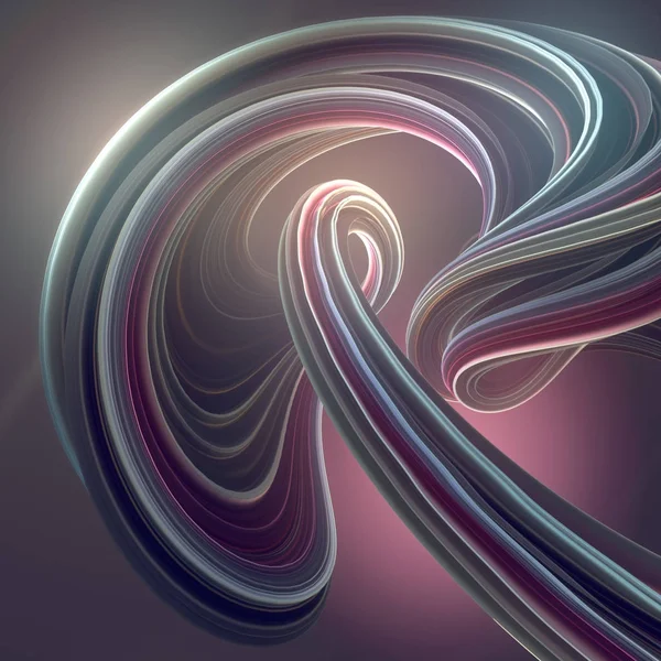 Χρωματιστά ανομοιόμορφου σχήματος. Ο υπολογιστής που δημιουργείται αφηρημένη γεωμετρική απεικόνιση 3d καθιστούν — Φωτογραφία Αρχείου