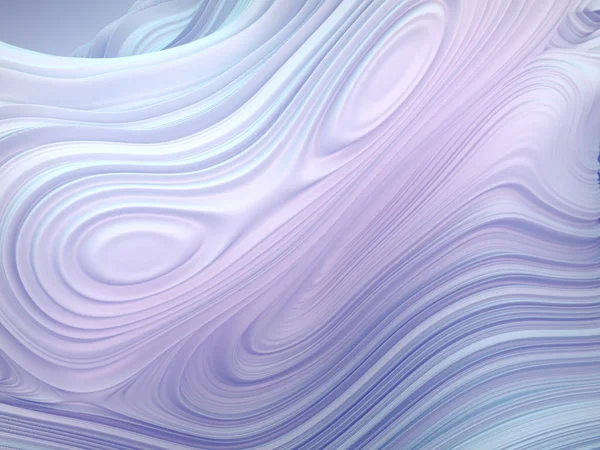 Beyaz şekli bükülmüş. Oluşturulan bilgisayar soyut geometrik 3d render illüstrasyon