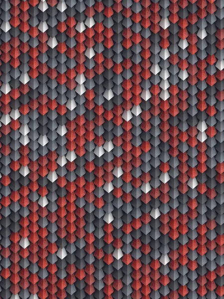 Fondo de patrón abstracto de formas coloreadas Representación 3D —  Fotos de Stock