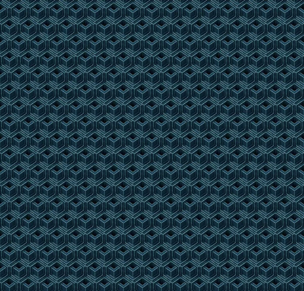 Αφηρημένο μπλε κύβους. Χωρίς ραφή πρότυπο υπόβαθρο. 3D rendering — Φωτογραφία Αρχείου