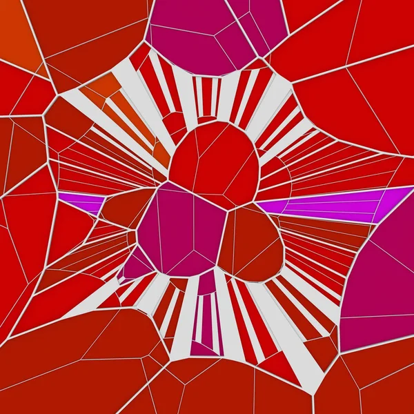 Abstrakti geometrinen käsite voronoi matala poly tesselated kuvio. 3d-renderointi — kuvapankkivalokuva