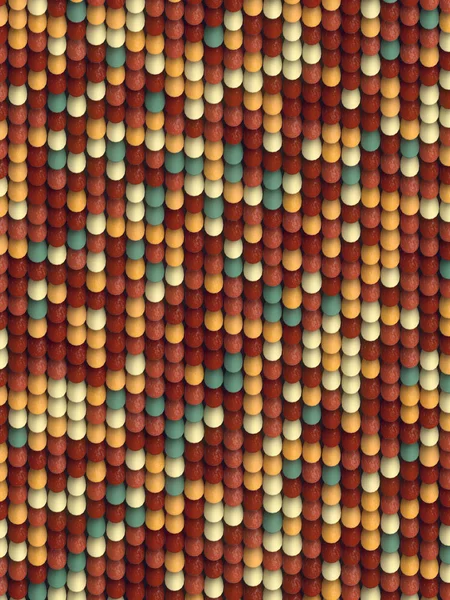 Abstracte patroon achtergrond van gekleurde shapes 3D-rendering — Stockfoto