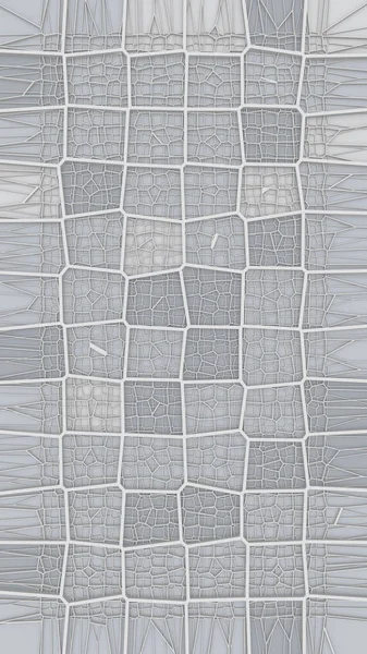 Conceito geométrico abstrato voronoi baixo poli padrão tesselado. Renderização 3d — Fotografia de Stock