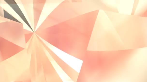 Abstrait réfléchissant géométrique mouvement polygonal arrière-plan. Vidéo entreprise animation en boucle. Rendu 3d 