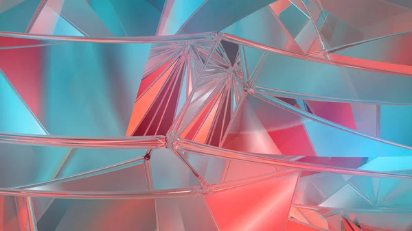 Soyut geometrik arka plan renkli. 3D render