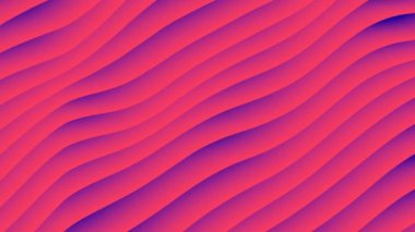 Renkli dalga degrade animasyon... Gelecekteki geometrik desenler hareketli arka plan. 3D render