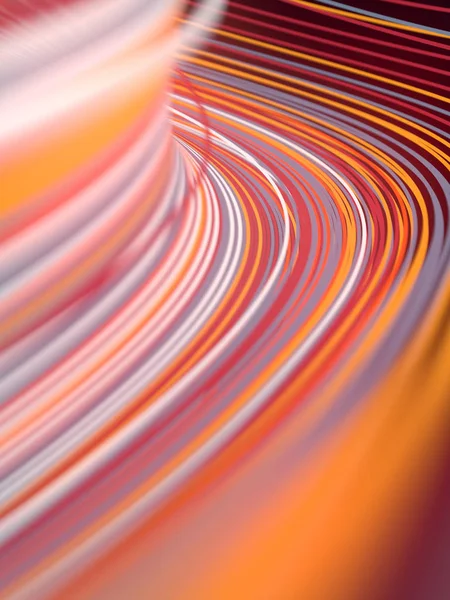 Lignes colorées numériques fond abstrait. Rendu 3d — Photo