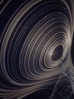 Soyut 3d render ile parlak Gümüş Takı Boncuk koyu arka plan üzerinde şekillendirir.