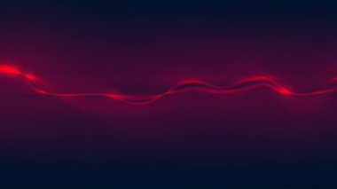 Karanlık bir arka planda fantastik dalgalı dinamik animasyon. 3D görüntüleme. 4k, Uhd