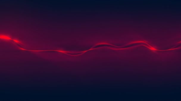 Fantastique animation dynamique ondulée sur un fond sombre. Rendement 3D. 4K, UHD 