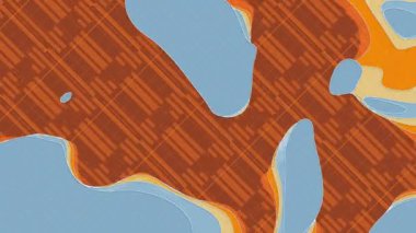 Kusursuz döngü animasyon tasarım şablonu. Topografik harita arkaplanı. 3d hazırlayıcı