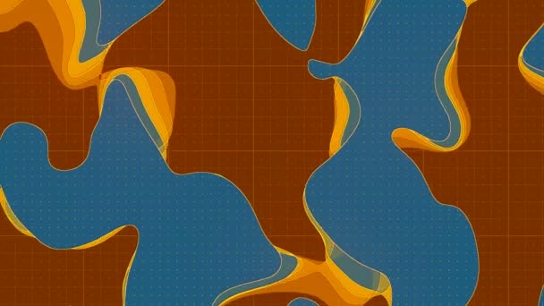 3D digital topographic map. Template for motion graphic 3D render loop animation — Stock Video