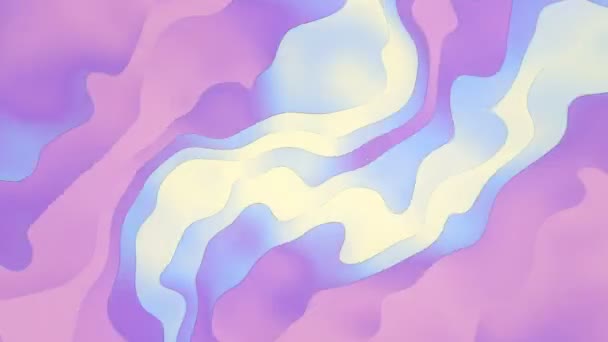 Nowoczesny kolorowy przepływ fal animacji pętli. Modne abstrakcyjne tło. 4k, Uhd — Wideo stockowe
