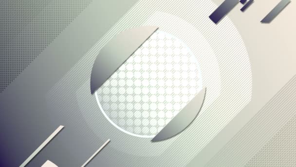 Onthul cirkel badge met alfa mat. Beweging graphics. 3D render loop animatie — Stockvideo