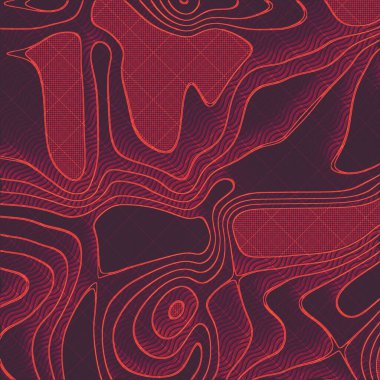 Topografik harita kavramı arka planı. Dijital dalgalı grafik arkaplanı. Harita ve topoloji. Yardım tasarımı eşleştiriliyor. 3d oluşturma