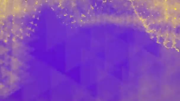 Les particules LED coulent sur fond de couleur. Élément de design moderne. 3d rendu 4K, UHD 