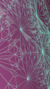 Soyut modern renkli fütüristik tel arka plan. Grafik sanat tasarımı. 3d oluşturma