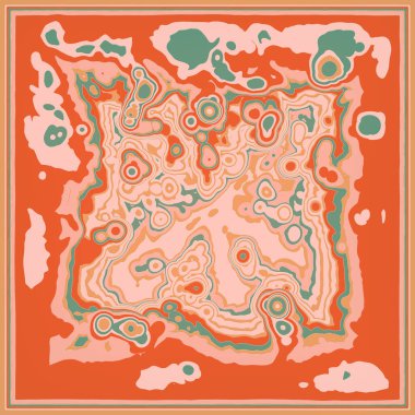 Soyut renkli fraktal desen. Dekoratif dijital sanat. Grafik tasarım sanatsal arka plan. Fütürist bir kavram. 3B görüntüleme.