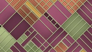 Hareket düz dikdörtgen şekilli, Oyun 15 'e benziyor. 3d döngü canlandırması