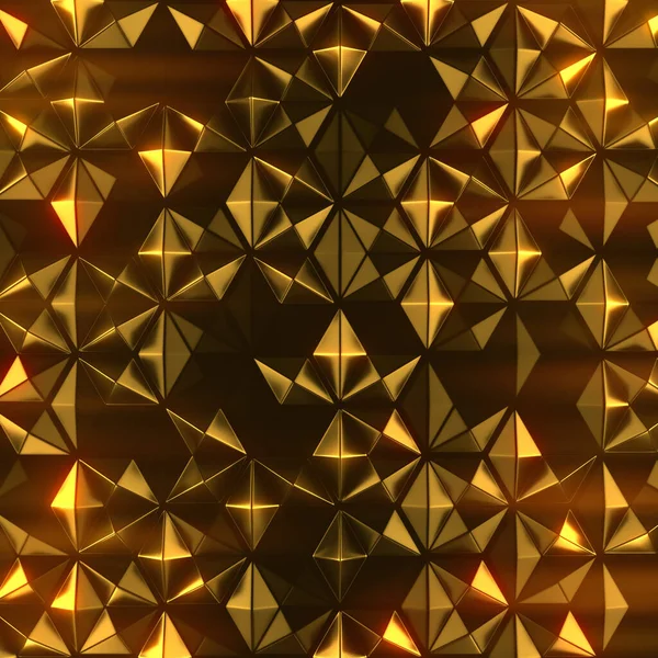 Ilustração Digital Hexágono Dourado Design Gráfico Renderização Estilo Luxo Abstrato — Fotografia de Stock