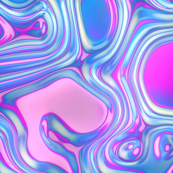 Holographic Ripples Great Design Any Purposes Gradient Texture Iridescent Background — Stock Photo, Image