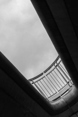 Bir köprü korkuluk yakın çekim