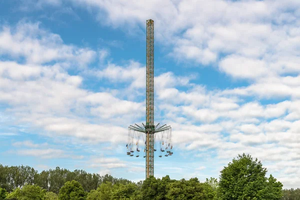 Roundabout at a folk festival — Stock Photo, Image