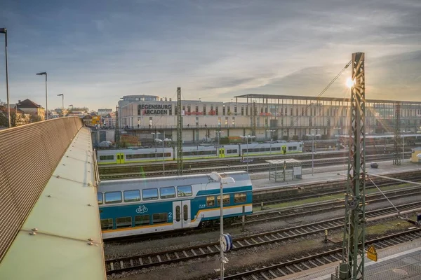 Estación Central Trenes Ratisbona Baviera Alemania — Foto de Stock