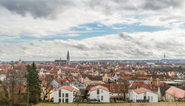 Panorama görünümünü Regensburg, Almanya