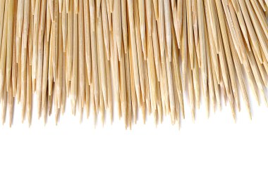 kürdan üzerinde beyaz izole