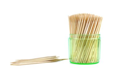 kürdan üzerinde beyaz izole.