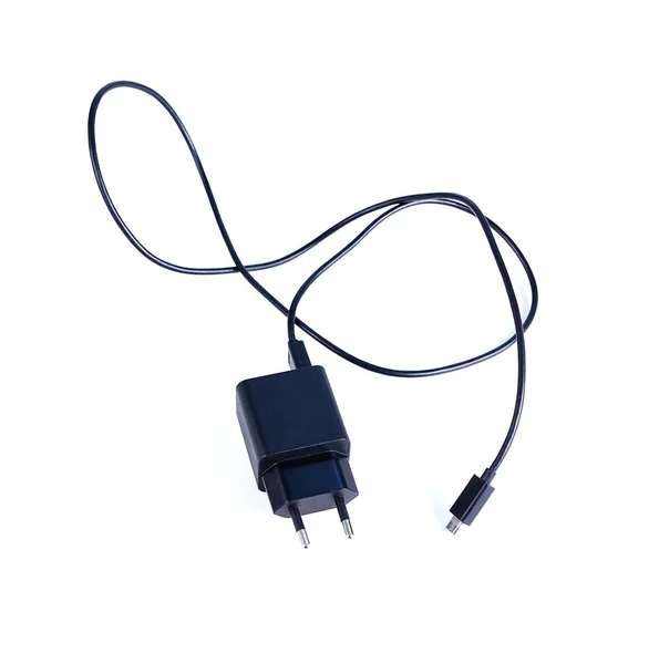 þarj cihazý kablosu beyaz üzerinde kapat