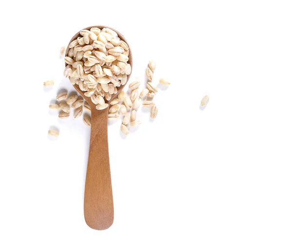 背景に真珠大麦穀物の種 — ストック写真