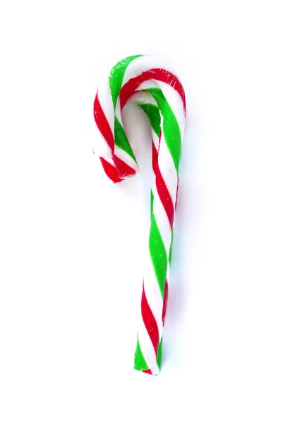 Noel Nane baston şeker beyaz üzerinde kapat — Stok fotoğraf