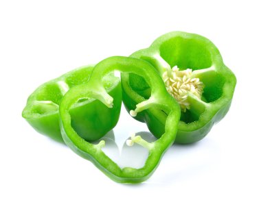 Beyaz arka plan üzerinde izole biber biber