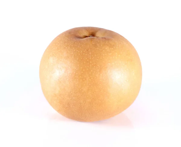 Chinese pear close up on white. — Stock Photo, Image