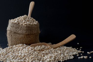 arpa buğday tohumu zemin üzerine inciler