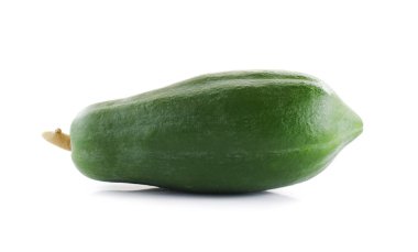 Papaya yakın kadar izole üzerinde beyaz arka plan