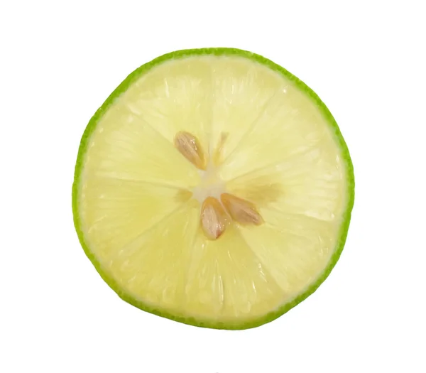 Lime närbild isolerade på vit bakgrund — Stockfoto