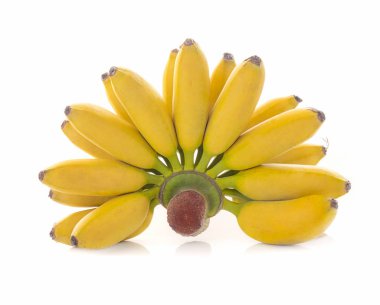 Beyaz arka planda izole edilmiş muzlar