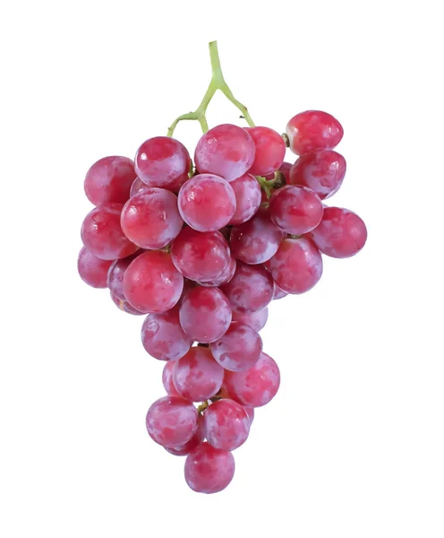 Uvas rojas aisladas sobre fondo blanco —  Fotos de Stock