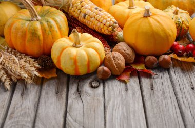 Pumpkins ile düşme arka plan